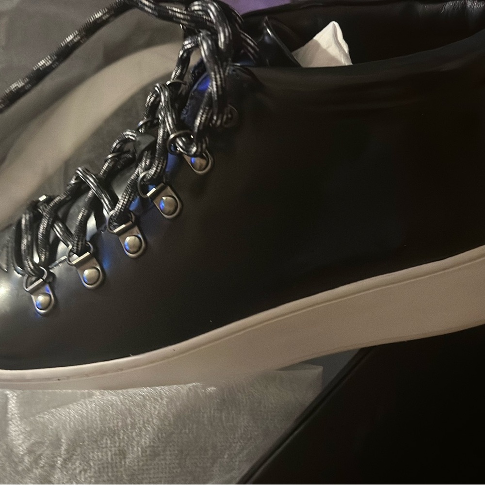 Atelje 71 eden mid top Leather platform sneaker
